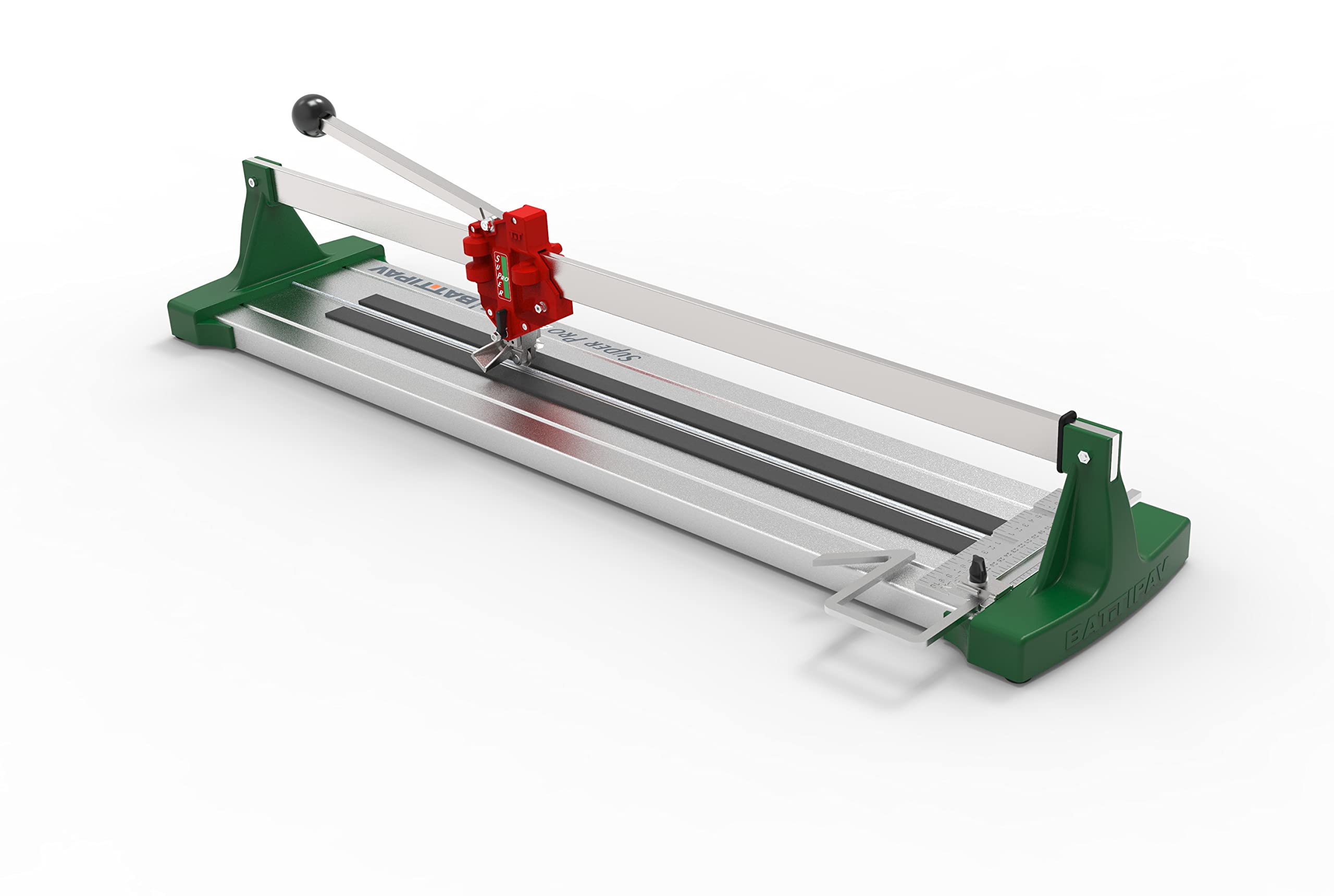 Battipav SUPERPROEVO90 Super Professional tile cutter for diagonal and straight cuts on single-double fired ceramic for professionals, DIY and Weekend Warriors, Silver