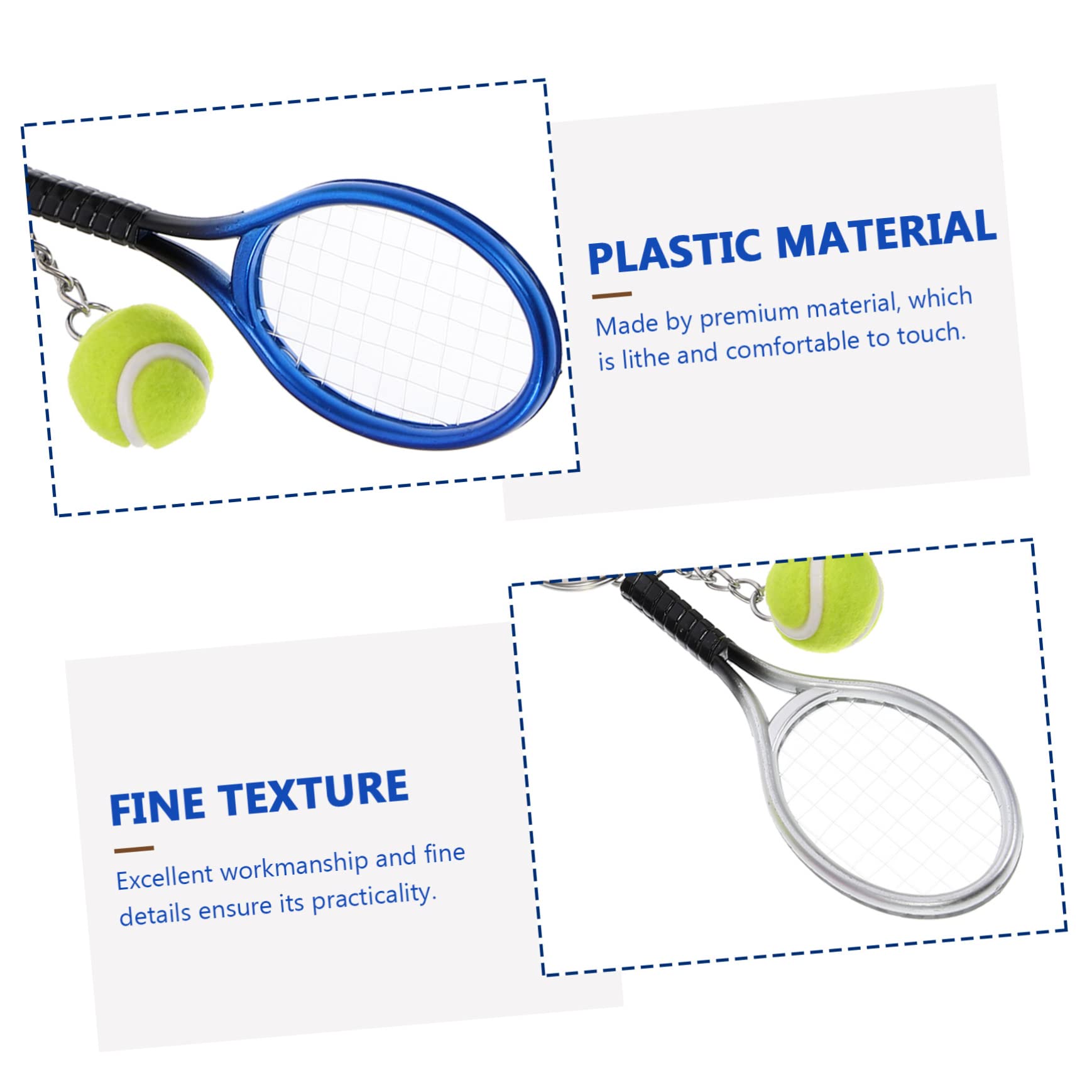 SOIMISS tenis llavero accesorios tenis macuto deporte llavero pelota de de las llaves del coche s adorno decorativo de de plastico el plastico