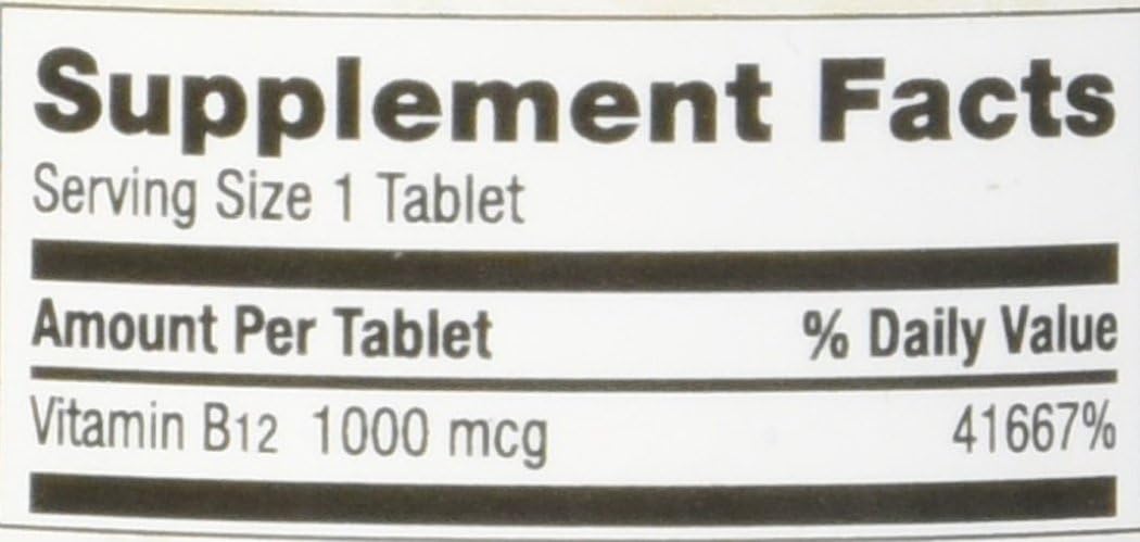 Nature's Wonder Timed Release B12 1000mcg Tablets, 240 Count