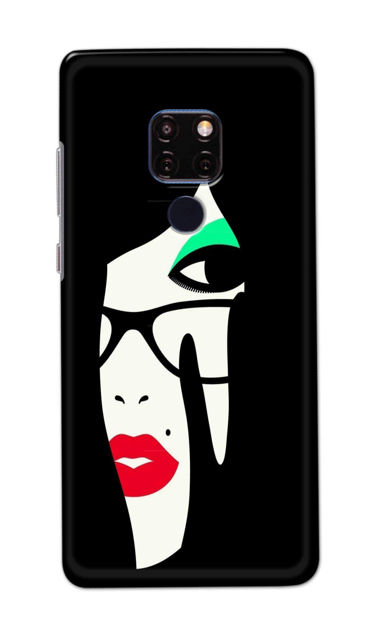 PradhCases Charming Lady Hard Printed Designer Case for Huawei Mate 20 Back Cover MSP1416