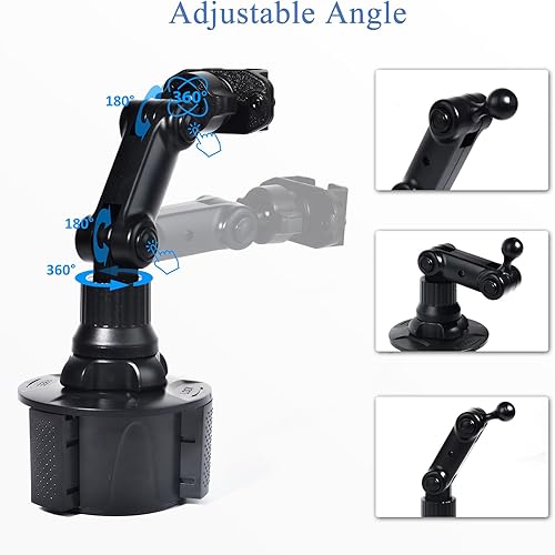 Miniatura 7 de Walkie Talkie Soporte de taza Soporte de micrófono con altavoz CB Radio Mic Hanger para Motorola Midland BaoFeng Yaesu HTS