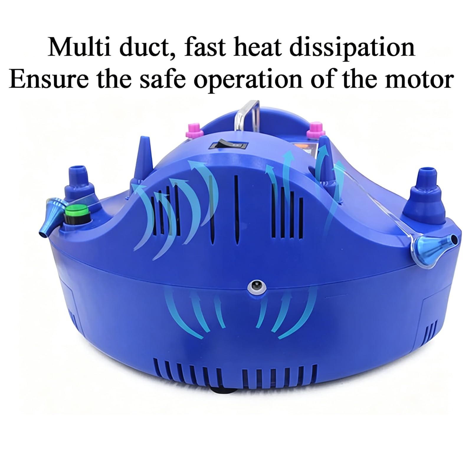 Pompa Elettrica di Precisione da 1200 W per Palloncini, Gonfiatore per Palloncini, con Timer Digitale, Regolazione del Tempo di Gonfiaggio A Doppio Foro E Dosaggio Quantitativo