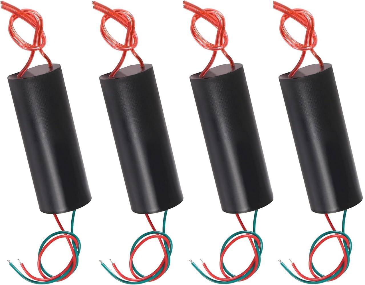 roboway high voltage transformer generator for dc 3v-6v to 400kv 400000v boost step-up power module (black) (pack of 4)