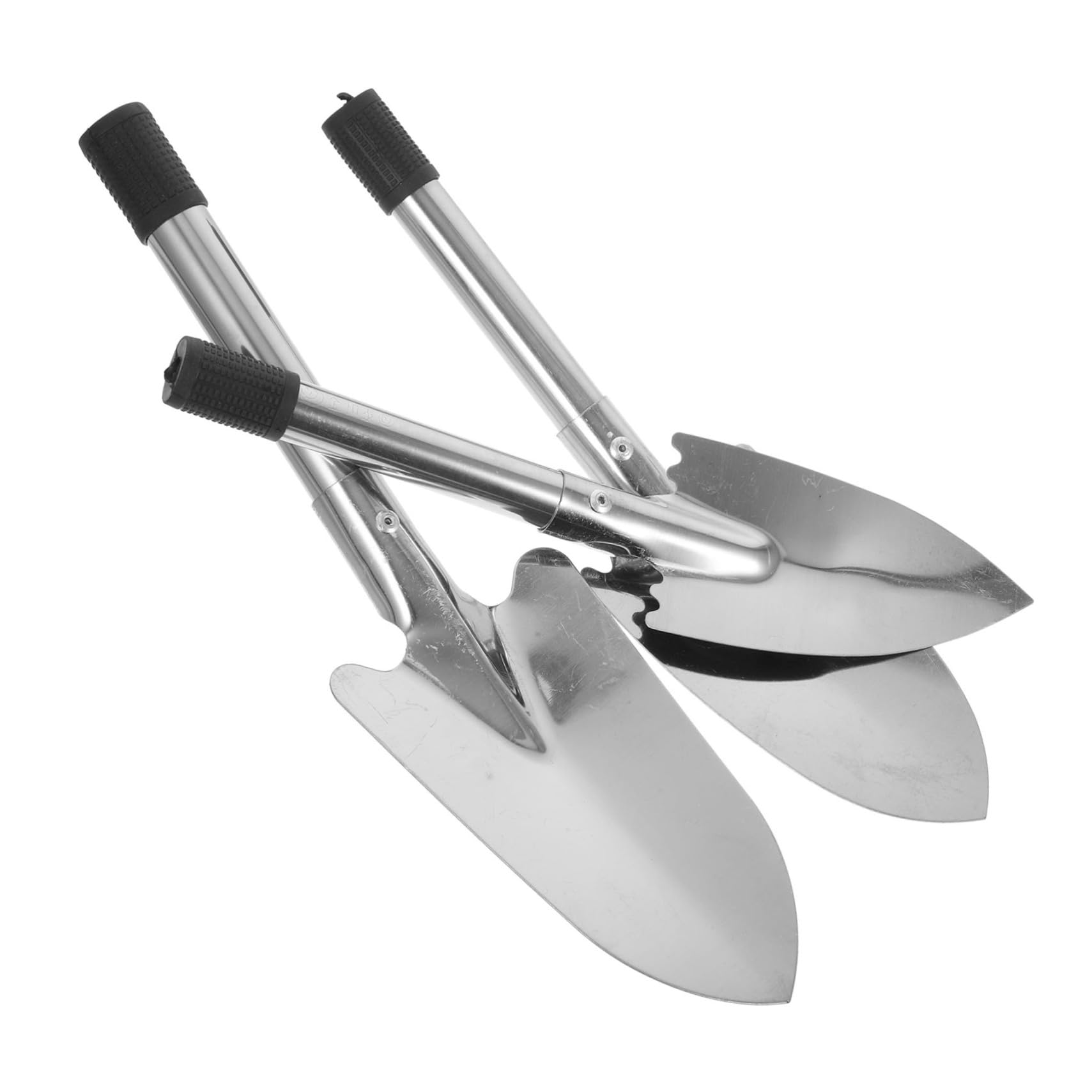 POPETPOP Stainless Steel Garden Shovel 3pcs Small Shovels for Planting Ergonomic Handle Gardening Tools for Weeding