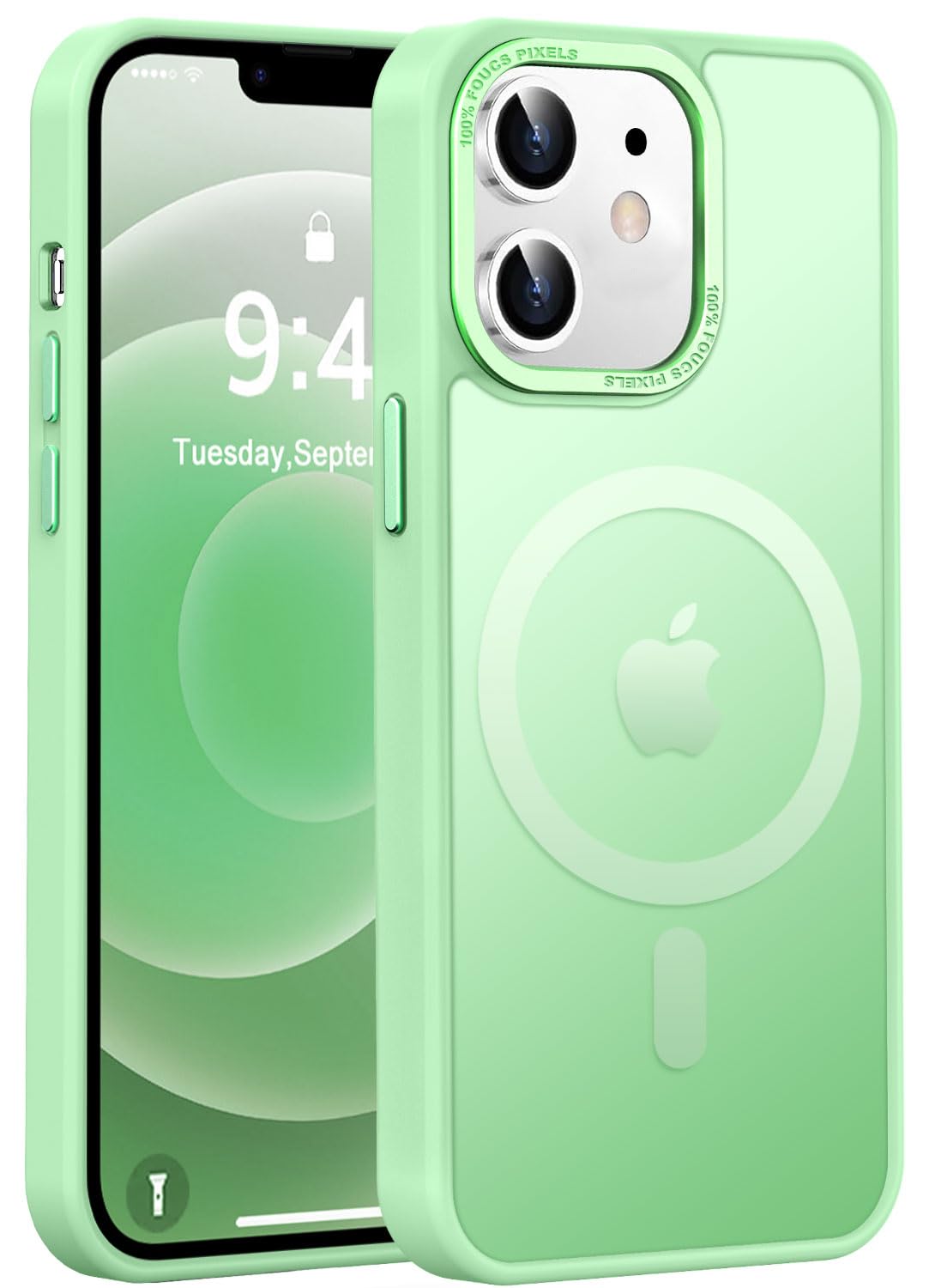 Newfuture Strong Magnetic Compatible with iPhone 17 Pro Case [13 FT Military Drop Protection] [Compatible with Magsafe] Slim Translucent Matte Shockproof with Anti-Fingerprint Phone Case, Tender Pink — view 68