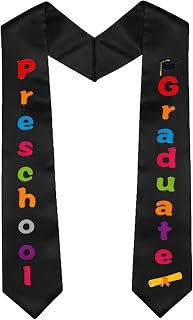 Kindergarten Preschool Graduation Sash First Generation Prek Kids Graduation Stole Cap and Gown Accessories
