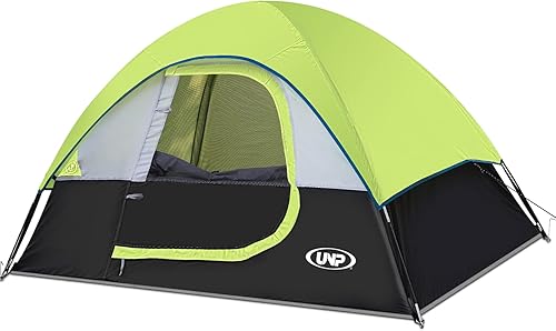 Tienda de campaña para 2 personas, tienda de campaña impermeable a prueba de viento con mosca de lluvia fácil de instalar, tiendas de campaña