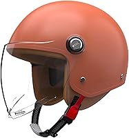 Vista 12 de Cascos Retro 3/4 de Motocicleta Medio, Aprobados por DOT Vintage Scooter Dirt-Bike Go-Kart Ciclomotor Bicicleta Eléctrica Ligeros Hebilla Rápida