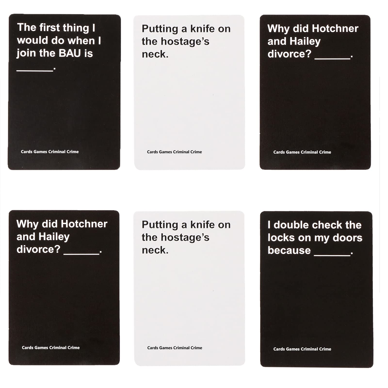 Amazon.com: Cards Game Criminal Crime Edition with 311 Cards - A New Party  Game for Adult : Toys & Games