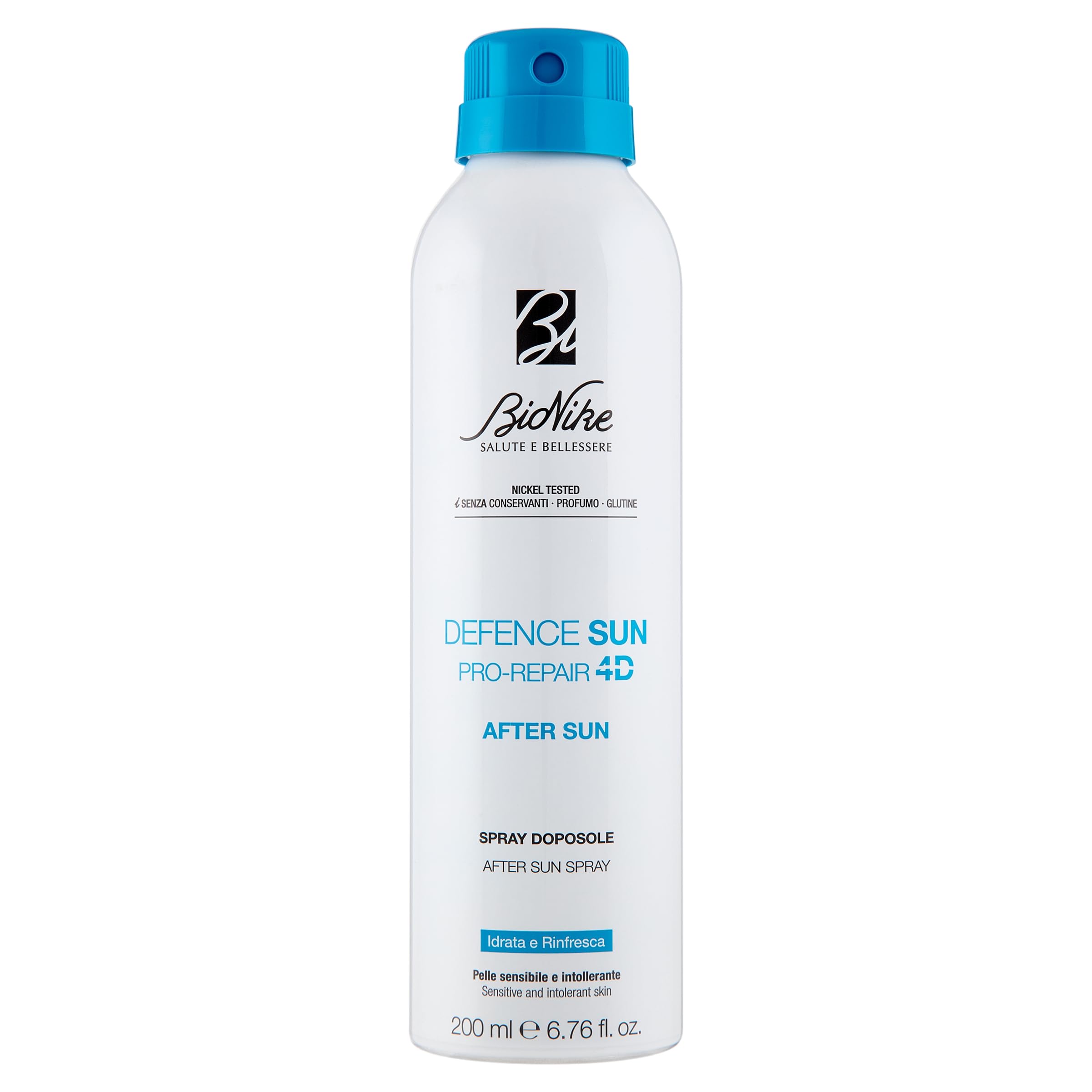 BioNike Defence Sun - Doposole Spray Corpo per Pelli Sensibili e Intolleranti, Idrata e Rinfresca, Azione Riparatrice e Antiossidante, Riduce Rossore e Irritazione, 200 ml