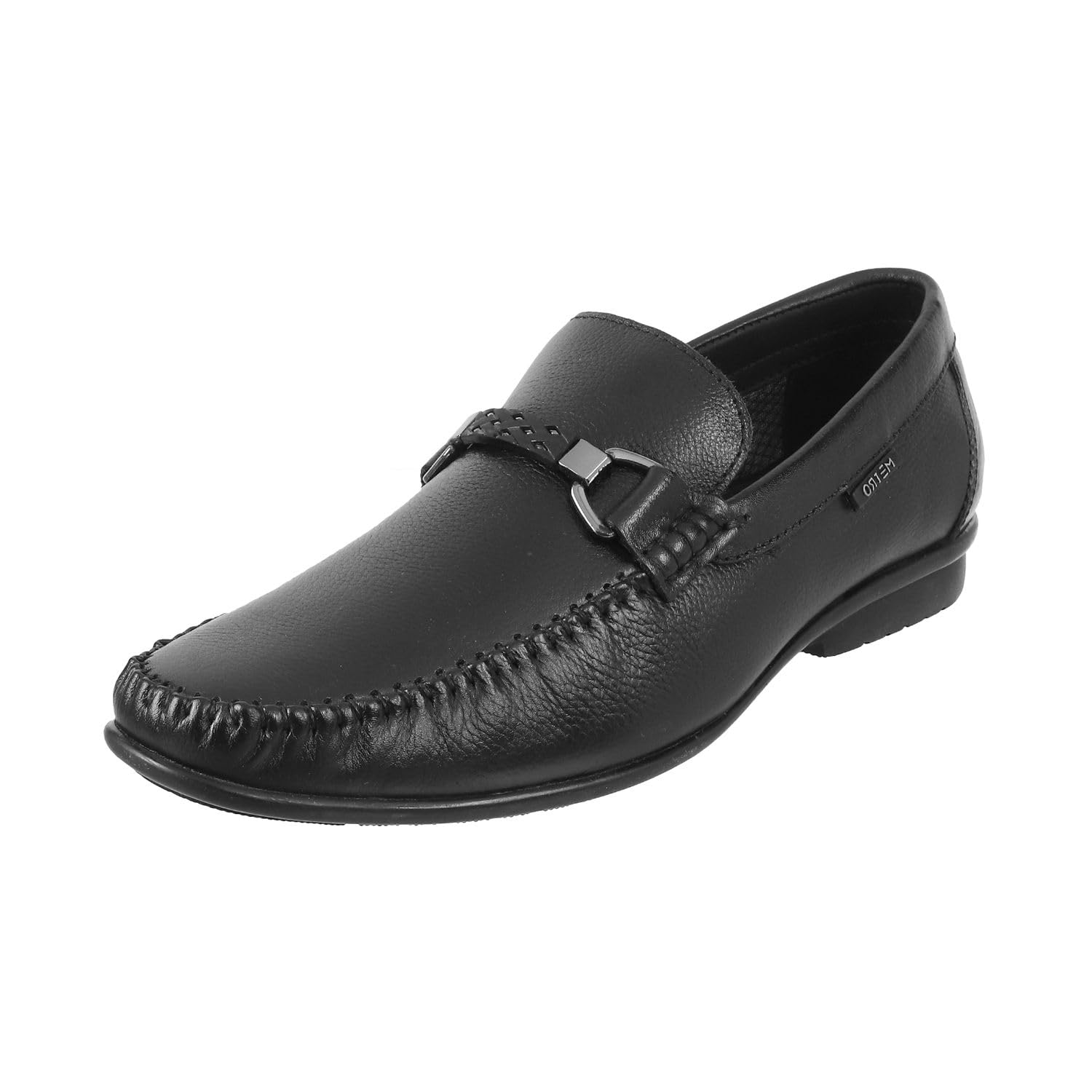 Metro Mens Black Leather Loafers-5 UK (39 EU) (19-6170) (B083NWJ59D) Amazon Price History, Amazon Price Tracker