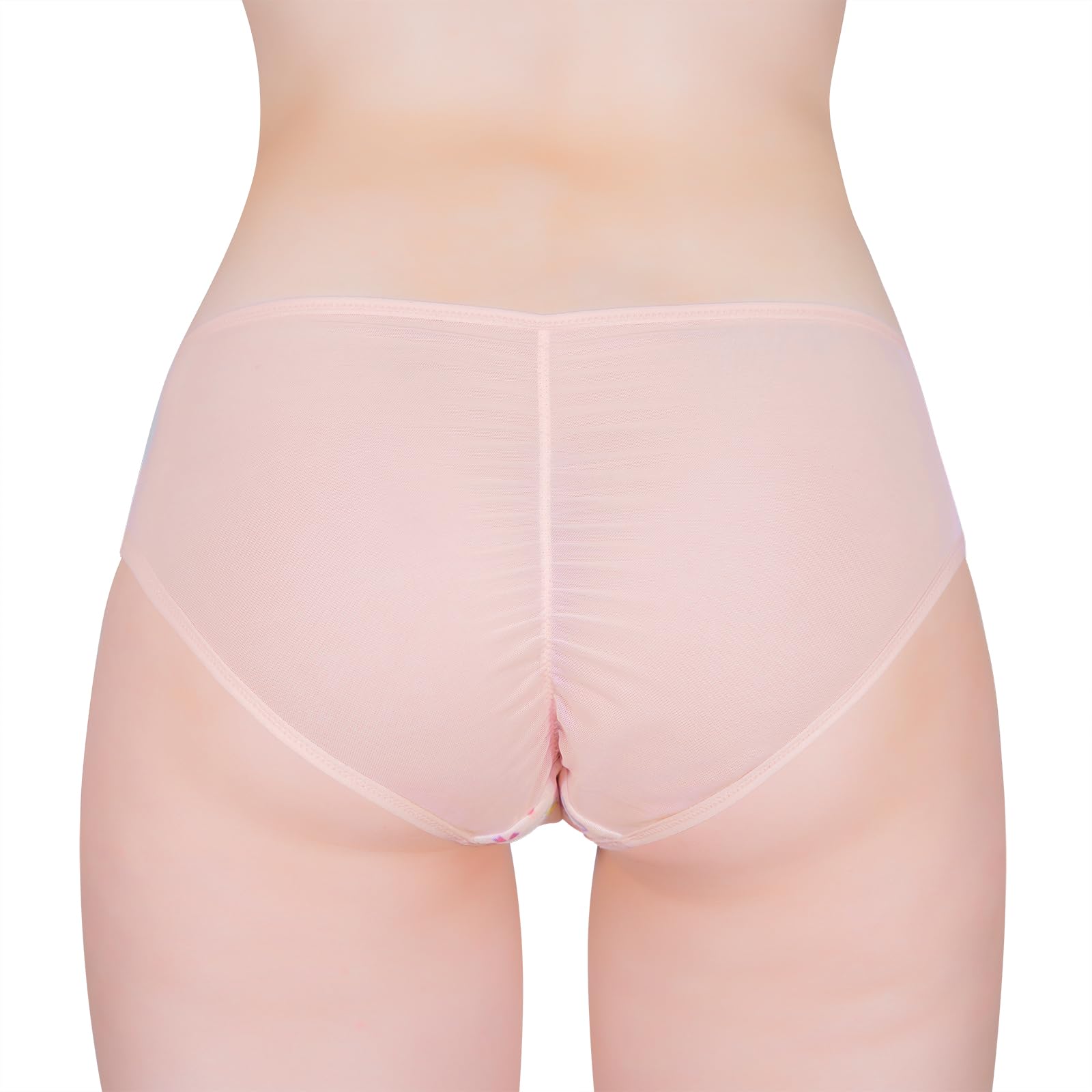 LittleForBig Majtki hipsterskie Usagi Moon Mesh Shaping Tucking Gaff Majtki dla Sissies Crossdresser Transgender