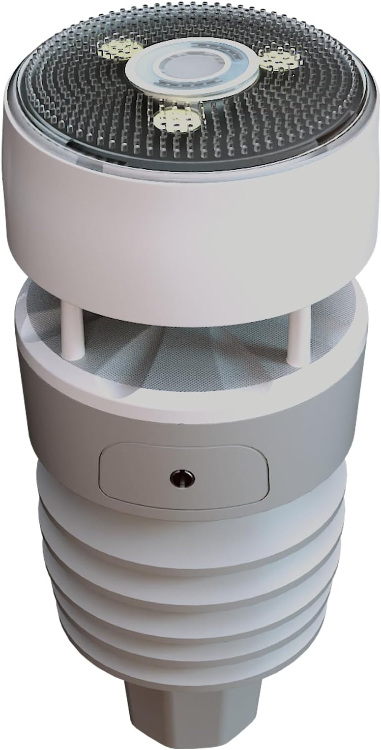 Wittboy Outdoor Sensor WS90 for Weather Stations, Professional Weather Station Unit for Home Garden Farm, 7-in-1 Outdoor Weather Sensor Solar Powered, Accessory, Cannot Be Used Alone