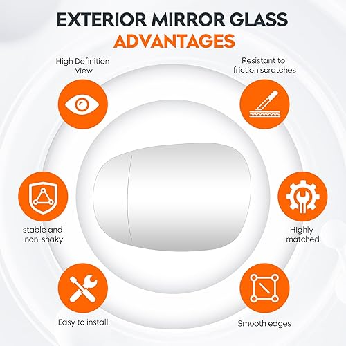 Miniatura 6 de Youxmoto Espejo calefactable para lado izquierdo del pasajero derecho para BMW 125i 128i 135i 135is 320i 325i 328i 335i xDrive 335is 335d 2009 2010