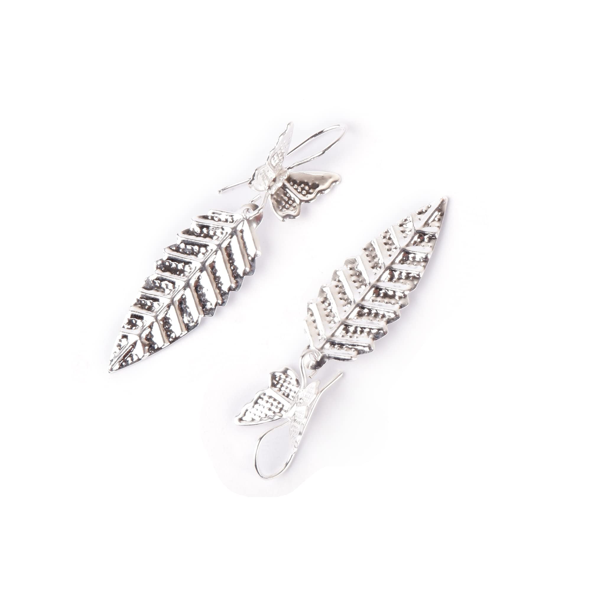 Jimmy Store Metal Hook Earrings for Women & Girls (Silver) (Butterfly) (B0BDXQZ1KC) Amazon Price History, Amazon Price Tracker