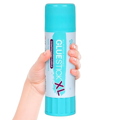 Miniatura 25 de Darice Barras de pegamento gigantes, gran barra de pegamento Jumbo XL de 4.06 oz, lavable, no tóxico, suministros escolares para el aula, 1 paquete