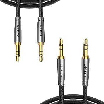 UGREEN 3.5mm Audio Cable Nylon Braided 3FT Bundle with Aux Cord 1.5FT