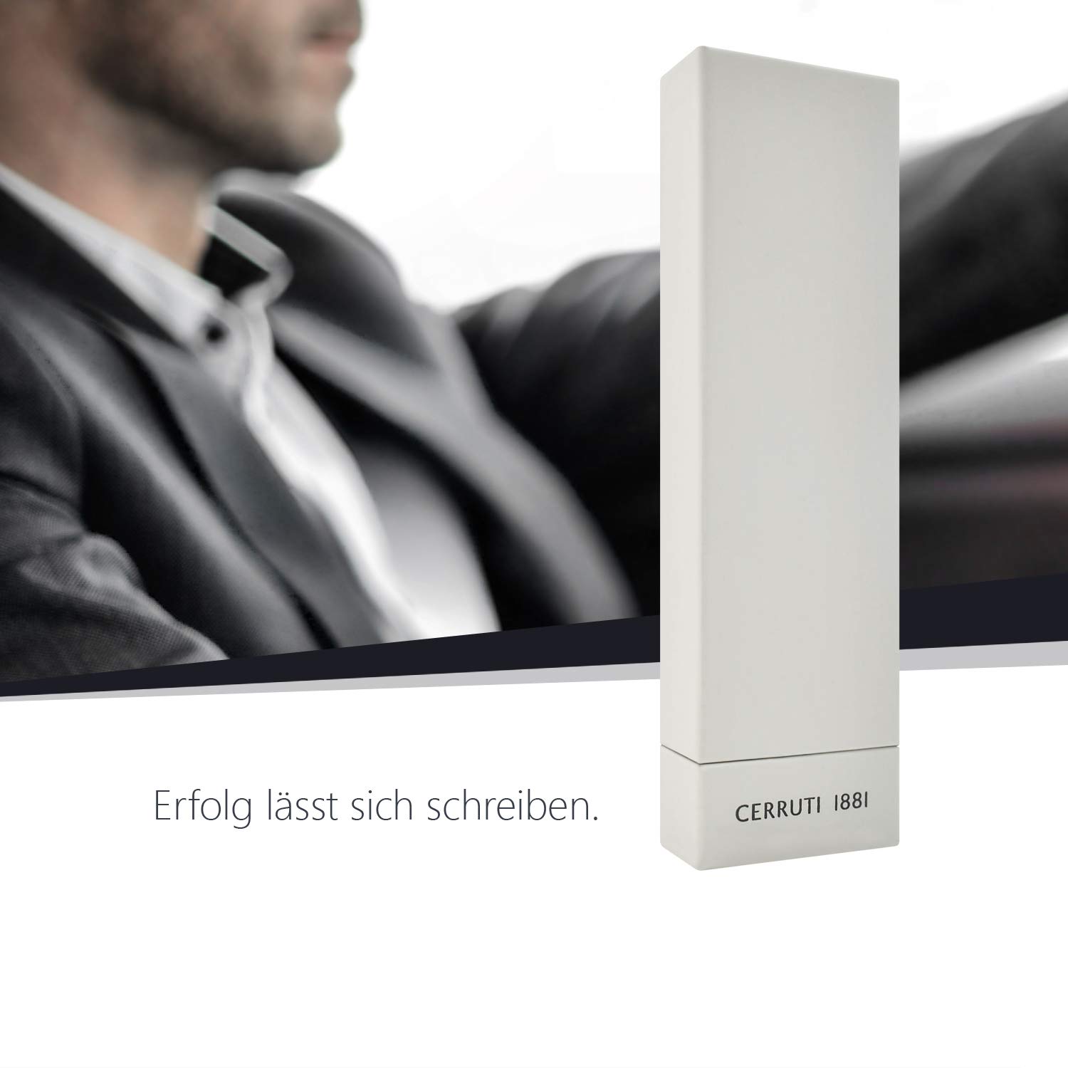 Cerruti 1881 Tintenroller „THAMES“ Grey | Schreibstift aus Edelstahl in einem grauen Korpus | Schwarze Mine | Geschenkbox