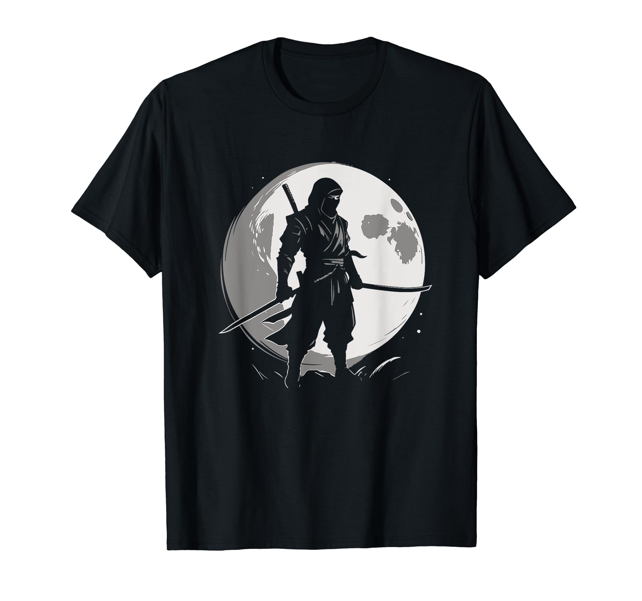 Japanese Warrior Samurai NinjaJapanese Ninja Samurai Moon Fighter Ninja Martial Art T-Shirt