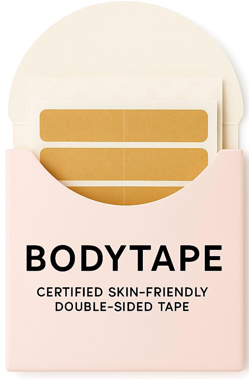 Dpm tape - Body Tape - Przezroczysta dwustronna taśma klejąca na dekolty, paski na ramię i odzież, hipoalergiczna z certyfikatem ISO, bez pozostałości, przenośna, 40 sztuk