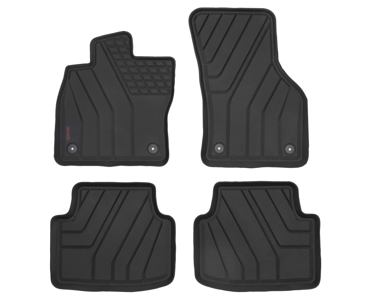 Premium Gummi Fußmatten mit Rand passend für Seat Leon Sportstourer ab 4/2020/für Cupra Leon Sportstourer/für Cupra Formentor ab 2020 (außer eTSi) AURADO AU47000001 Automatten