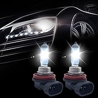 Vista 6 de Pack-2 H11 Halogen Bulbs, Car Xenon Light Bulbs, 12V 55W Car High Beam Lights, Automobile Lights Replacement Kit, Universal for Most Cars, SUVs and