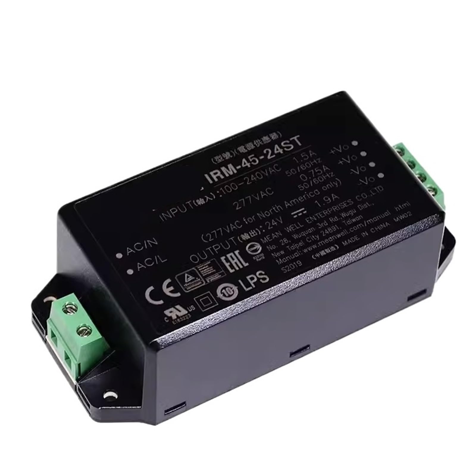 Module d'alimentation IRM-45-48ST 45W pour corriger les chutes de tension en armoire
