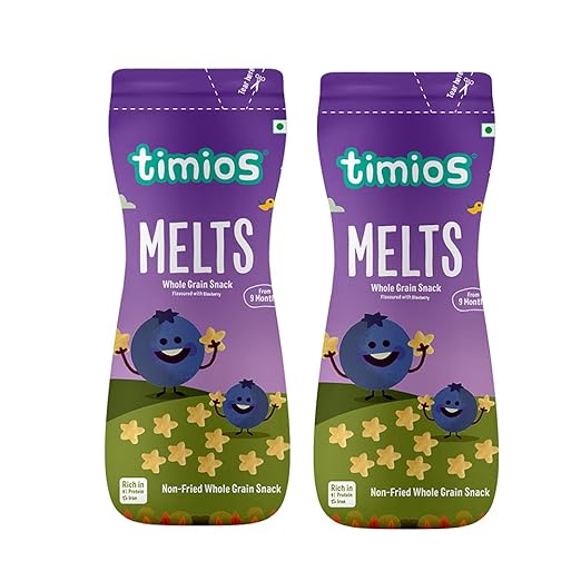 Timios Blueberry Flavored Melts | Healthy & Natural| Pack of 2