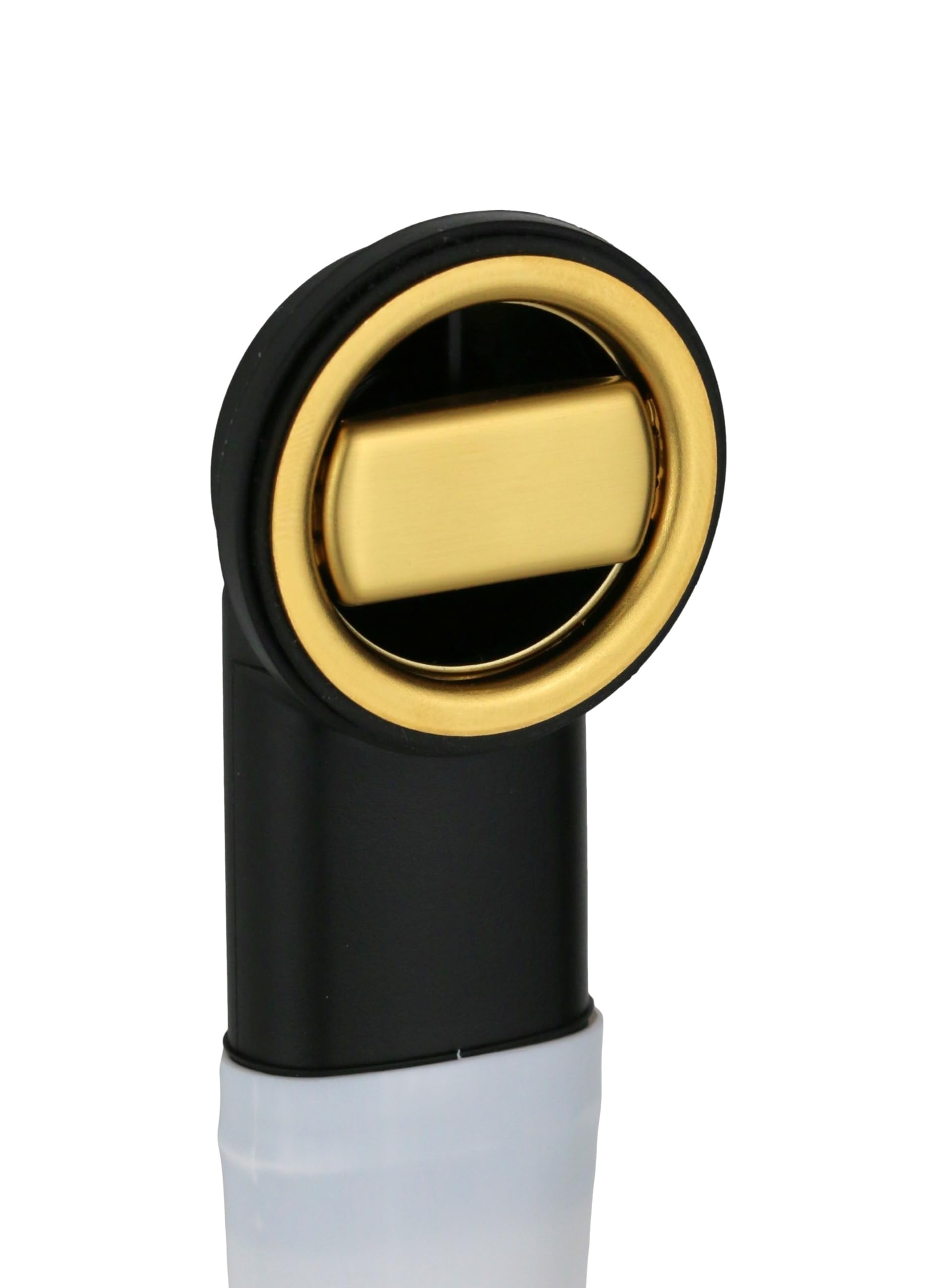 L.B. Plast - Desagüe universal para fregadero de cocina Ø 114 mm con rebosadero de PVD dorado cepillado - D6701-46RFSS-CVCL-K