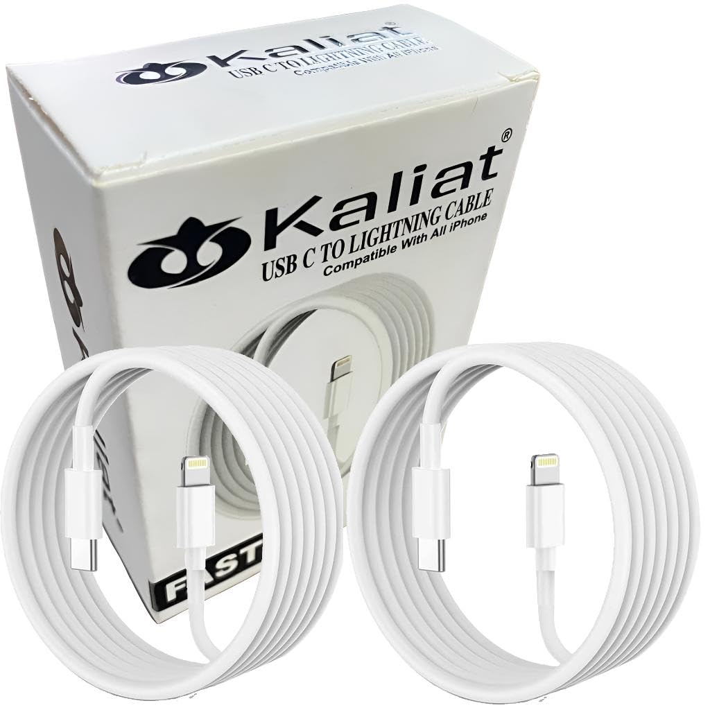 KALIAT USB C to Lightning Cable pack of 2 1M [MFi Certified] Fast Charger Cable Power Delivery Charging Cord for iPhone 14/13/12/12 PRO Max/12 Mini/11/11PRO/XS/Max/XR/X/8/8Plus/iPad (B0CVQJJ7ZV) Amazon Price History, Amazon Price Tracker