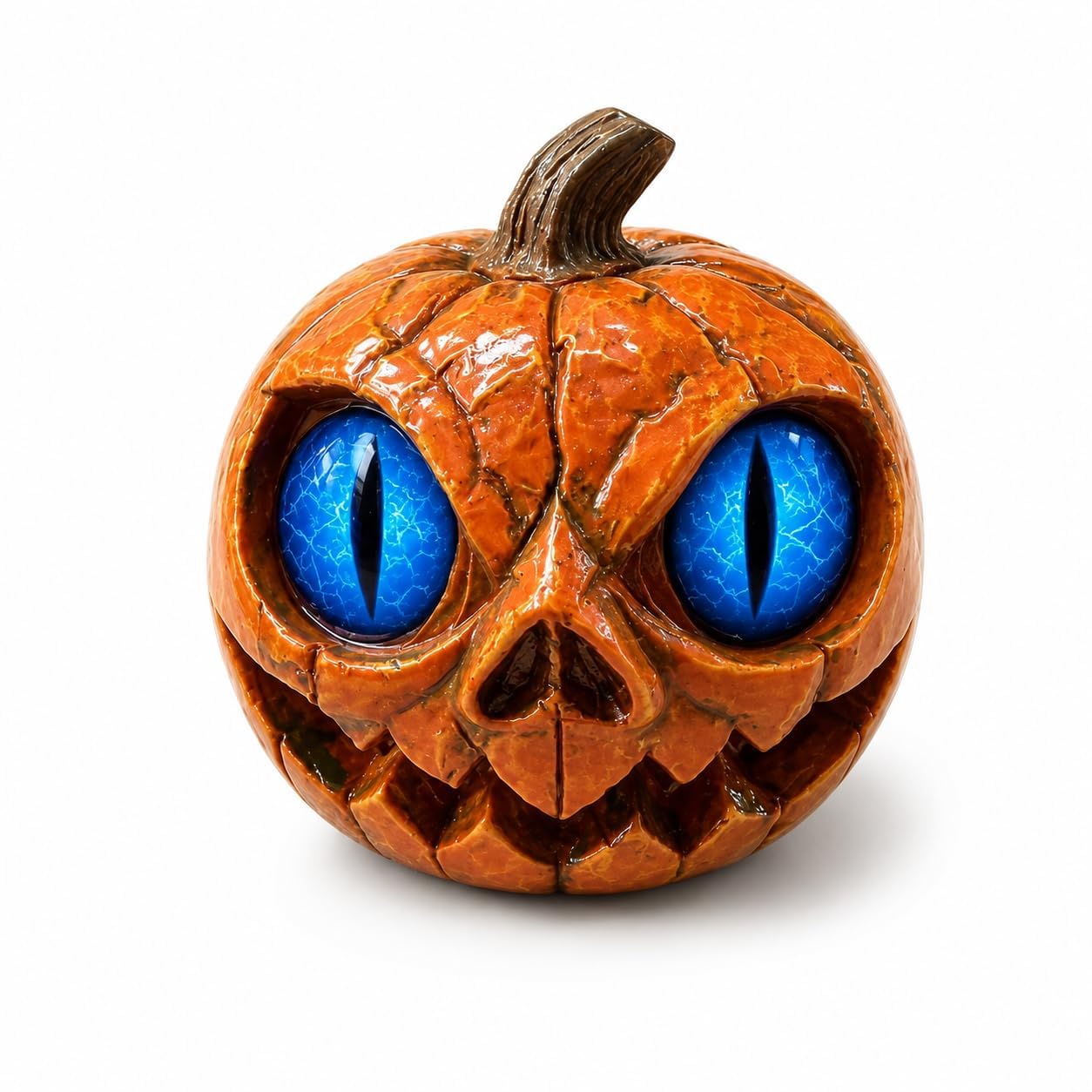 Escultura gótica de calabaza Jack O Lantern para decorar tu mesa, repisa o estante en Halloween