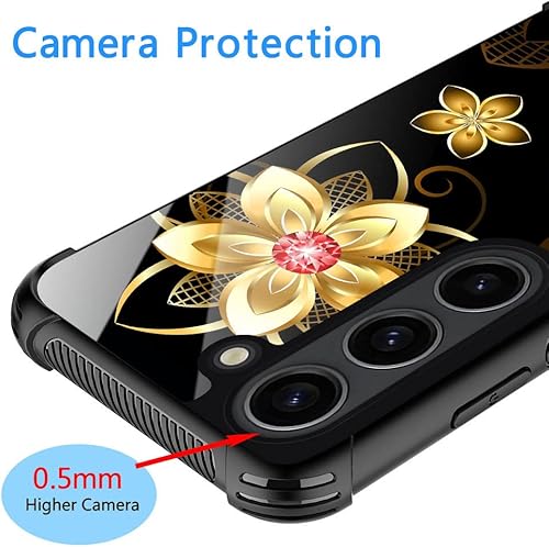 Miniatura 180 de Funda para Samsung Galaxy S23 Plus, protección de grado militar, esquinas a prueba de golpes, funda antiarañazos para Samsung Galaxy S23 Plus, flor