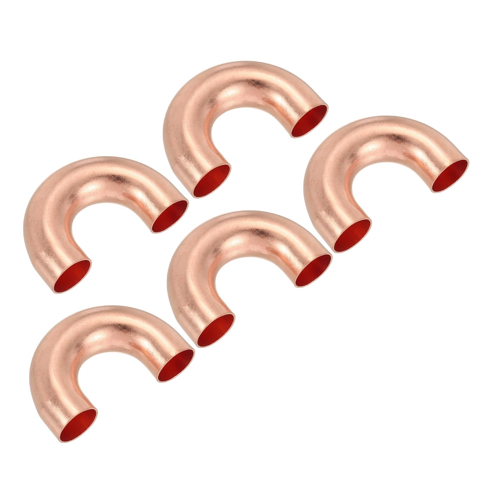 Raccord coudé en cuivre 1/2 pouce OD PATIKIL pour climatisation et plomberie x5