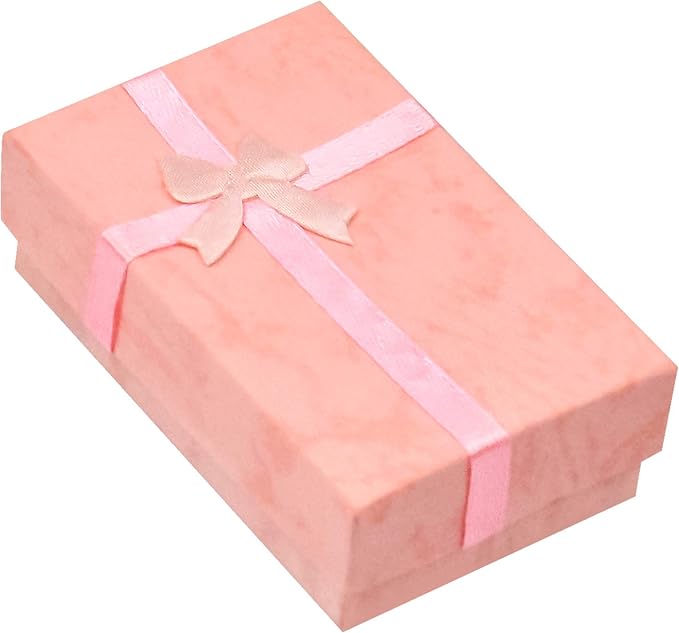 Zsanhua 24 Pack Small Gift Boxes Lid, Jewellery Gift Box with BowKnot