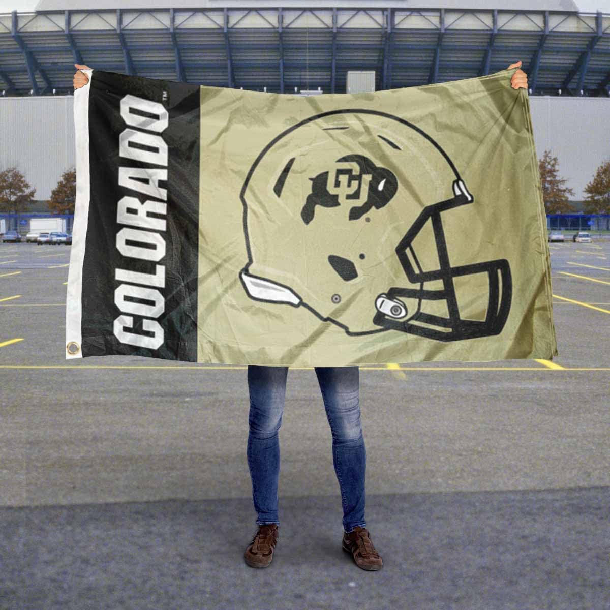 Colorado Buffaloes Football Helmet Flag - Image 5