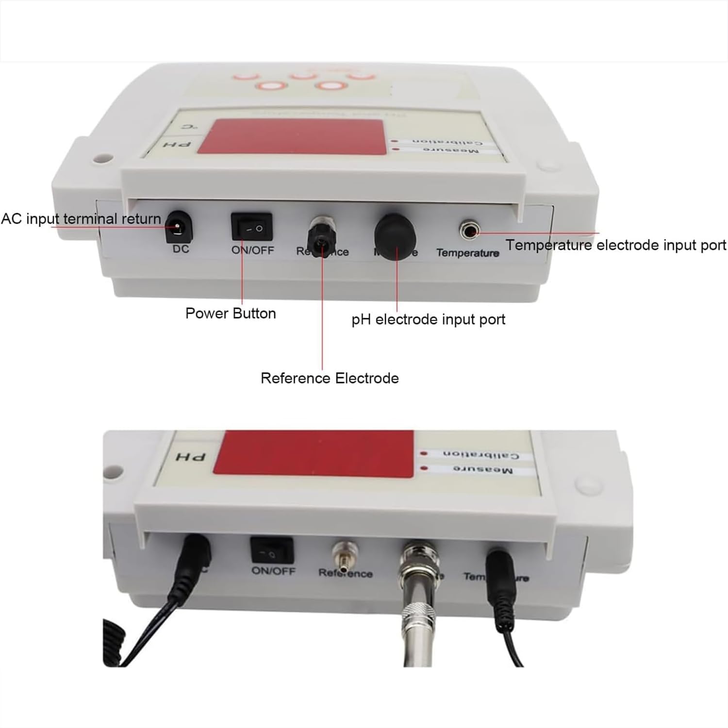 ERICAT Medidor De PH De Laboratorio De Sobremesa, Medidor Acidez Calibración Automática con Pantalla LCD, Rango De Medición De 0.00~14.00PH Y Calibración Automática De 2 Puntos, para Acuarios Y Pesca