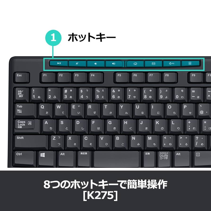 ロジクール ワイヤレスマウス キーボード セット 無線 ワイヤレスコンボ MK275 Amazon.co.jp: ロジクール ワイヤレスマウス キーボード セット