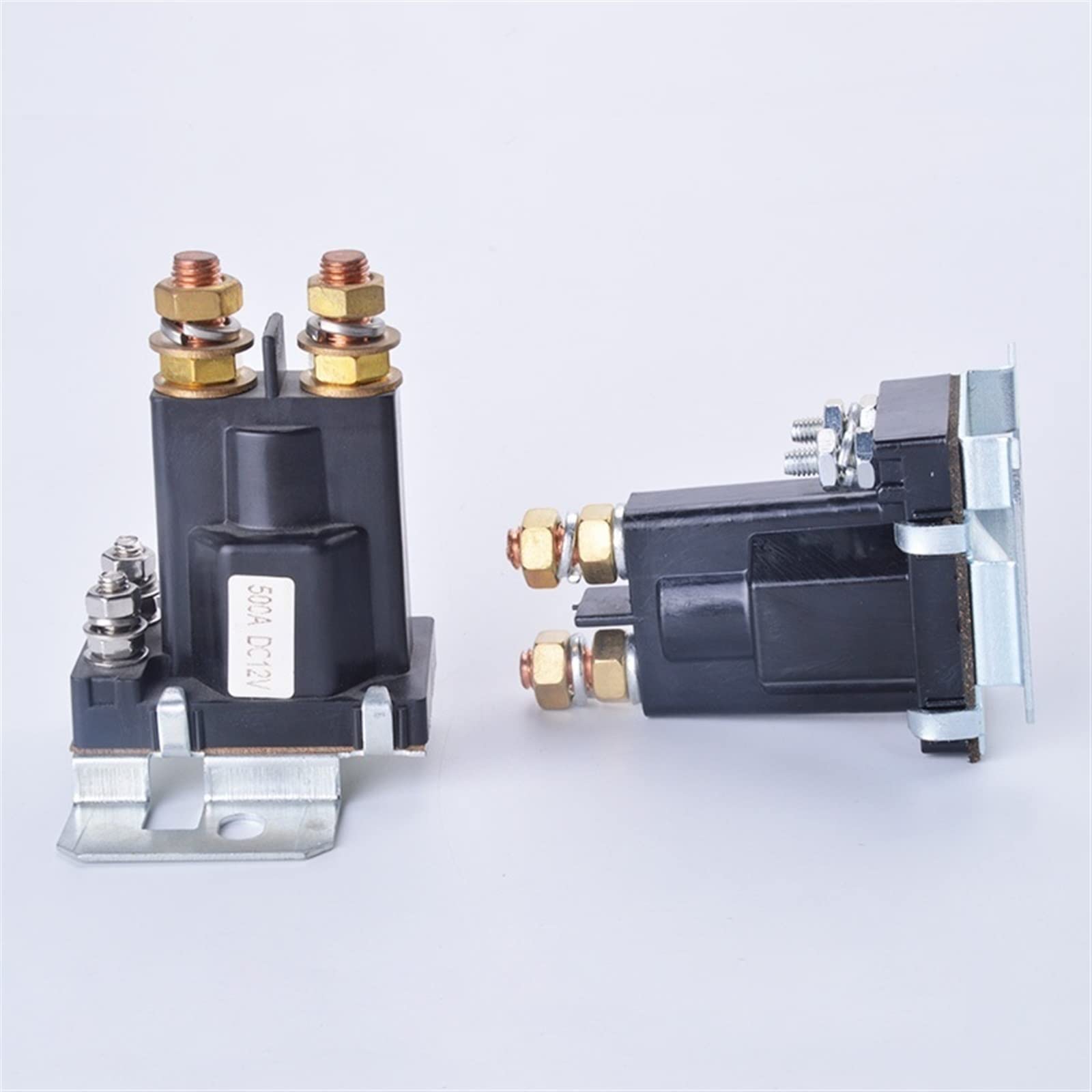 AERBNYEQP Start Relay 4 Pin Large Current 500A 12V 24VDC Car Power Switch Starting Auto Contactor Heavy 1Pcs(500A 12V DC)