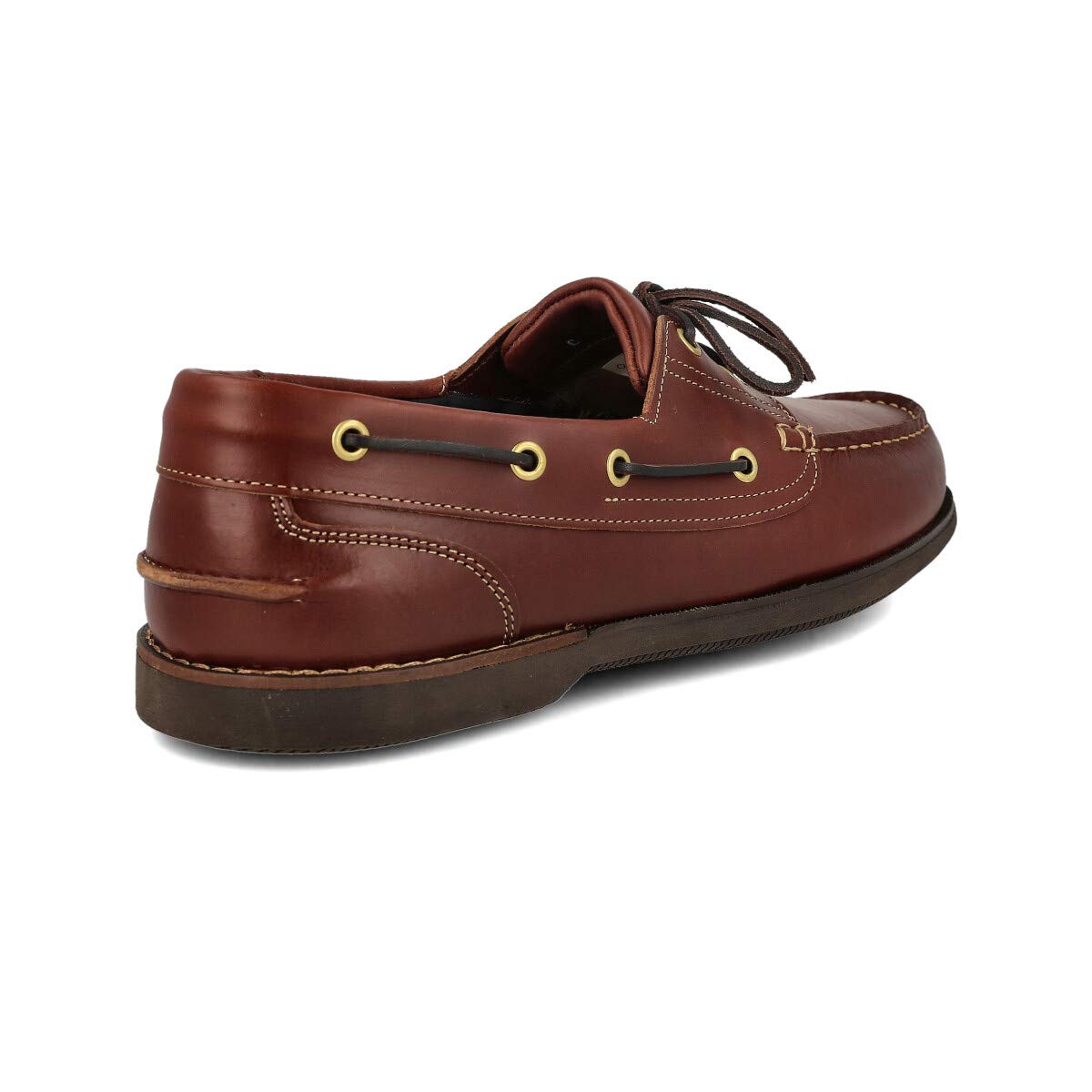 Scarpe da Barca Mocassino Uomo in Pelle Sportivo Casual. Pelle Ingrassata. con o Senza Lacci. Suola di Gomma. Taglie Grandi Marrone, Nero e Navy