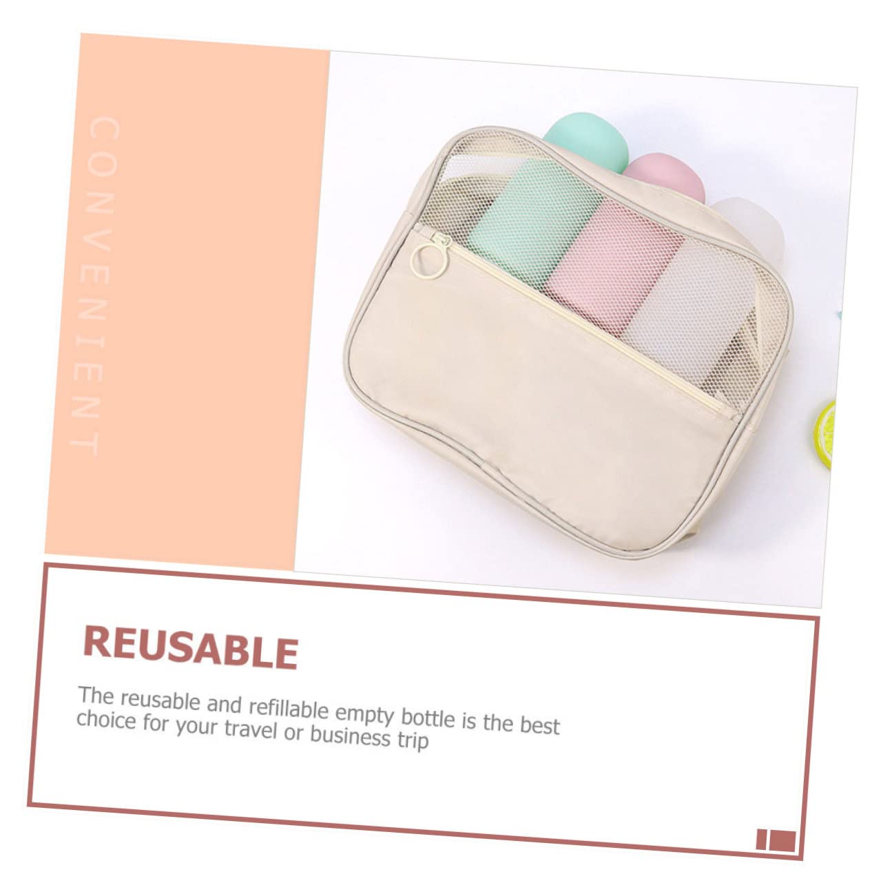 FRCOLOR 10pezzi Bottiglie Da Viaggio Silicone Da Contenitori Portatili Per Lozione e Shampoo Impermeabili e Comprimibili Per Toiletries Viaggio