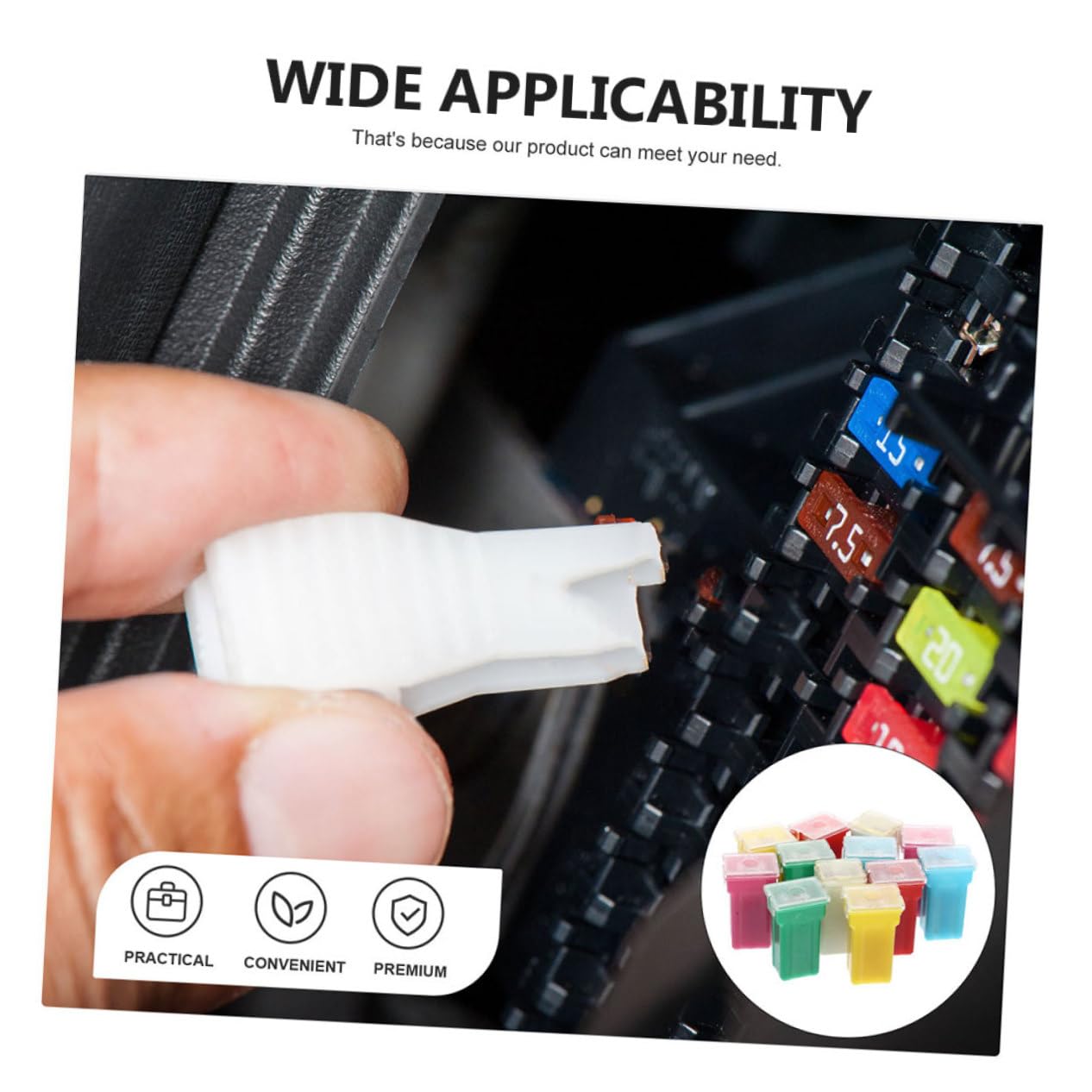 12pcs Volt Volt Automotive Fuse Assortment Kit to Range Car and Truck Fuse Tap Kit for Vehicle Compatibility