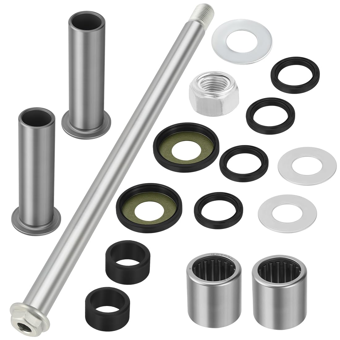 Rodamientos de brazo oscilante trasero para Kawa-saki Arctic Cat Suzuki | para Suzuki Quadsport Z400 LT-Z400 2003-2014 para Kawa-saki KFX400 Arctic Cat DVX 400 con sellos, bujes, tornillos y tuerca