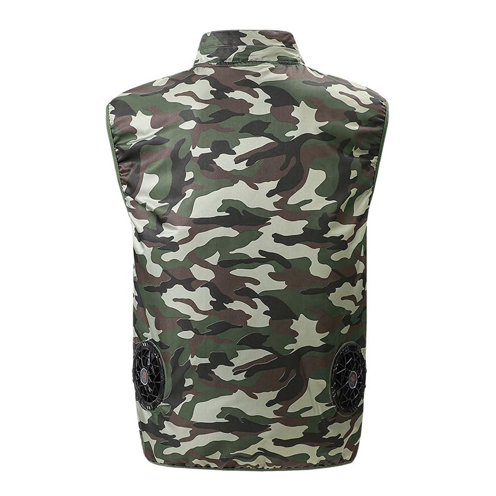 Gilet de refroidissement portable pour climatiseur - Vitesse du vent réglable - Idéal pour le travail et les activités de plein air