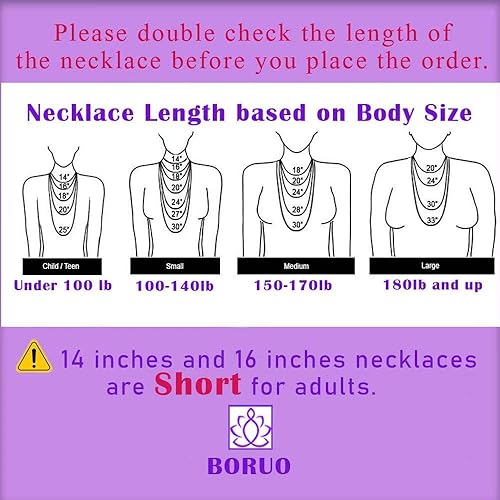 Miniatura 3 de BORUO 925 Sterling Silver Cable Chain Necklace, 1mm 1.5mm Italian Necklace with Lobster Claw Clasp 14-30 InchSilver Chain For Women