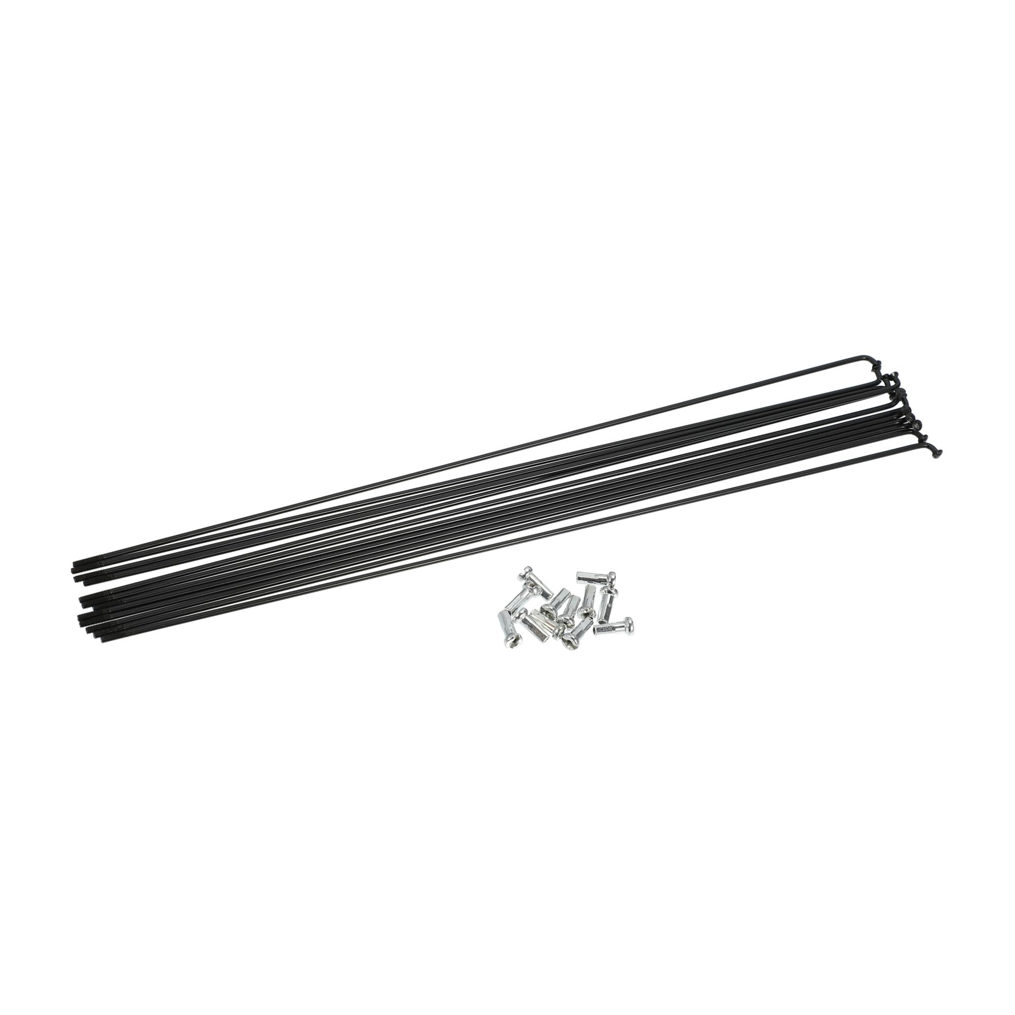 100 Rayons J-Bend 2,3 Mm X 294 Mm Argentés, Construction Roues, Acier, Lot En Vrac