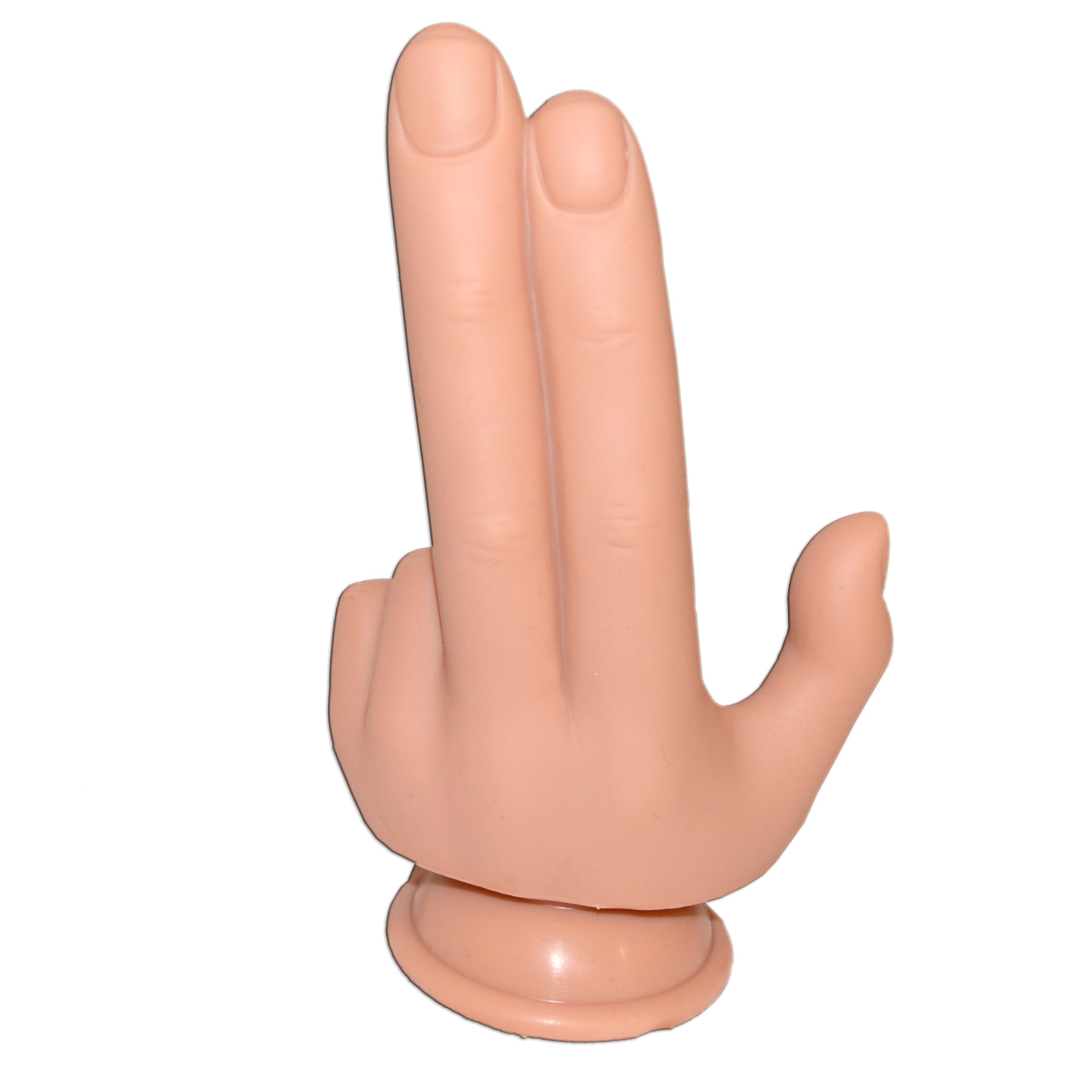 Dildo con ventosa – sextoy realistico in silicone per fisting, plug anale & vaginale, Soft Touch doppio dito flessibile e unisex