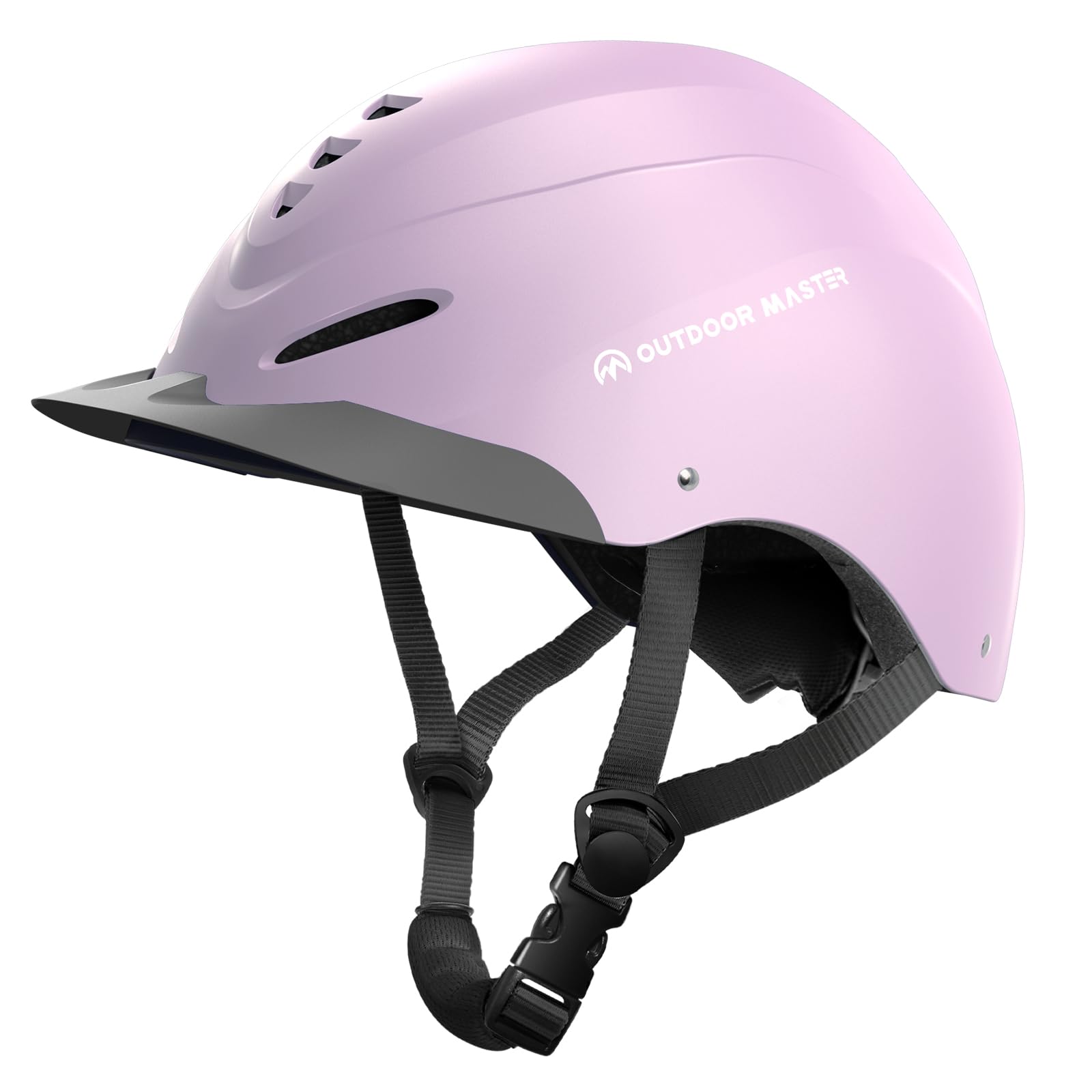 OutdoorMaster Equestrian Helmet, Breathable Horse Riding Helmet with Visor