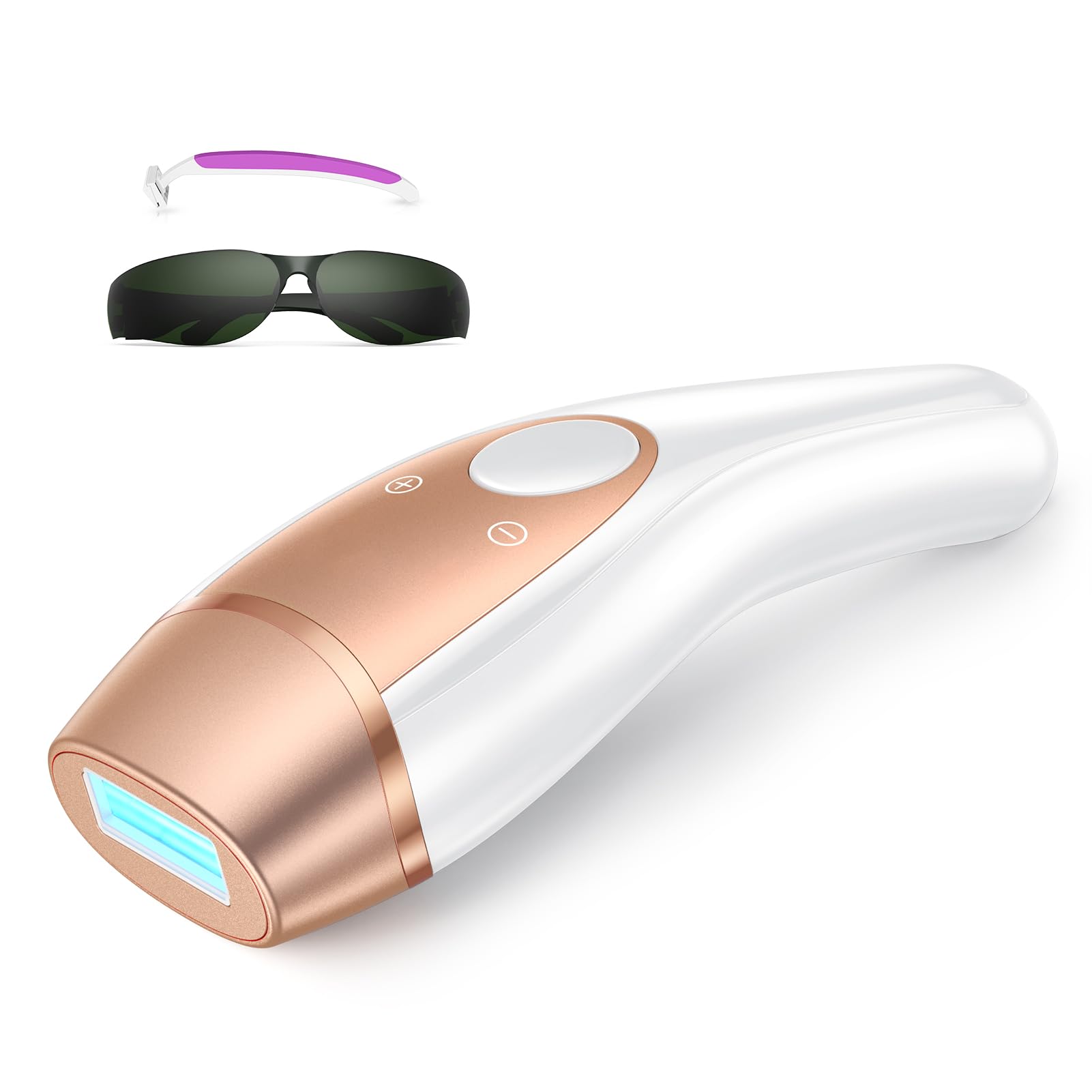 Laser Hair Removal for Women Men - ZAIRUZ IPL Laser Hair Removal Device with Painless 5 Ice Cooling