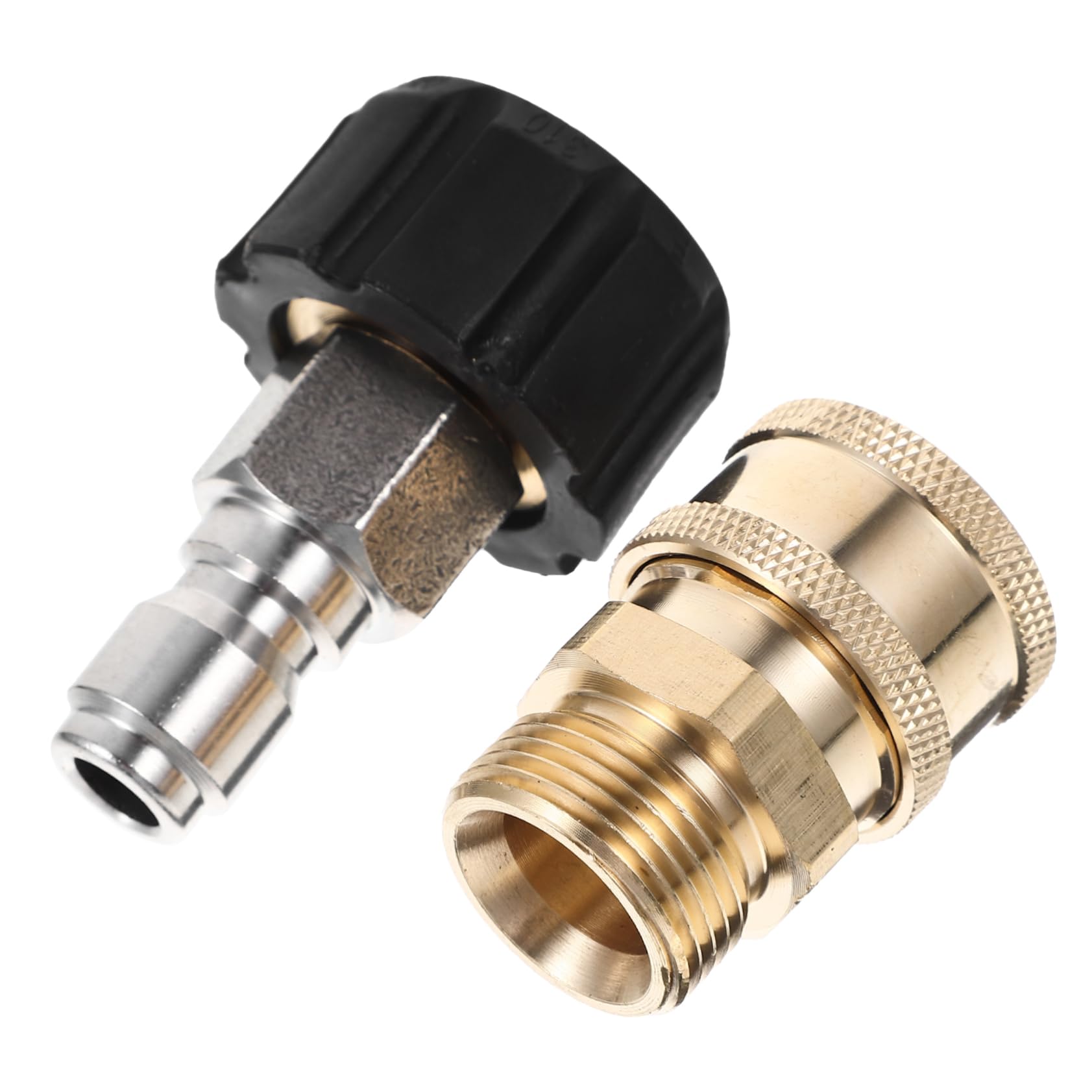 UPKOCH 4 Juegos De Adaptadores De Varilla Macho Arandela Rápida Conector De Puntas De Función Adaptador De Corriente Accesorios para Jardín Latón Dorado