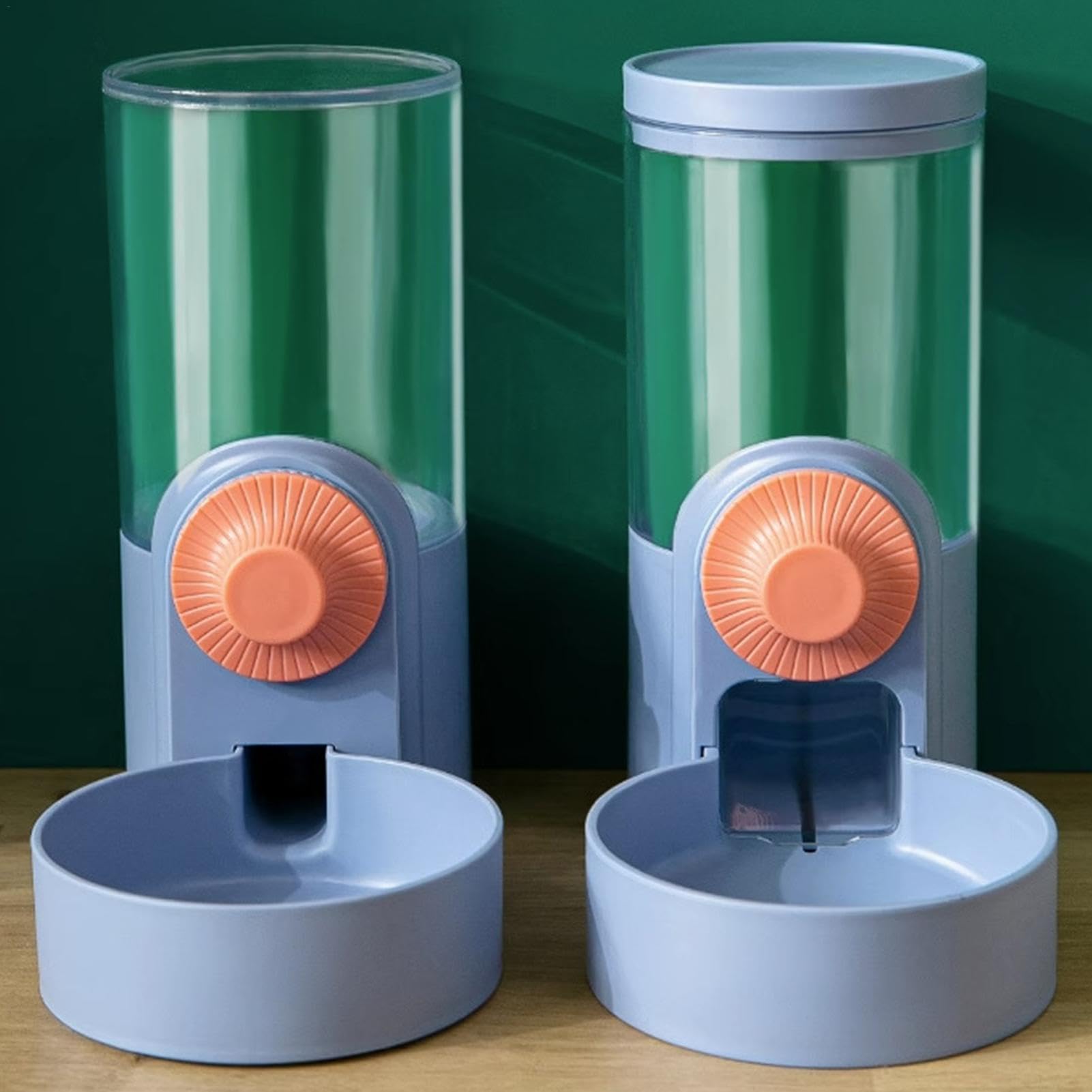 Alimentador de comida para conejos, dispensador automático para mascotas, cuencos de alimentación para mascotas, dispensador de agua de gran capacidad de 1000 ml, contenedores de comida para mascotas